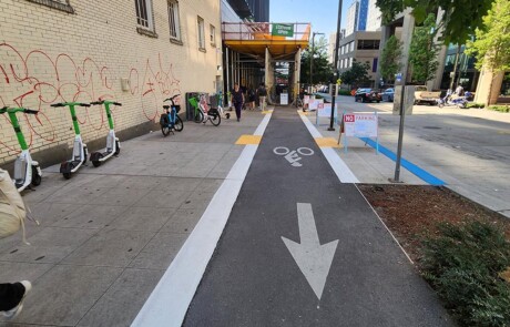 Trapezoid SDOT New Bike Lane Project